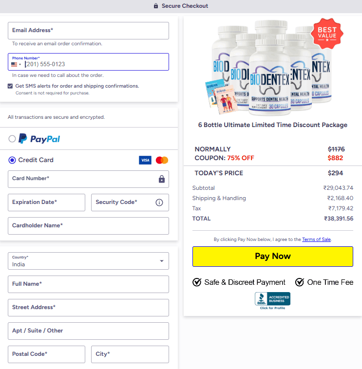Secure Checkout Process